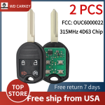 Ford 4+1 Buttons 315MHz 4D63 Chip FCC: CWTWB1U793